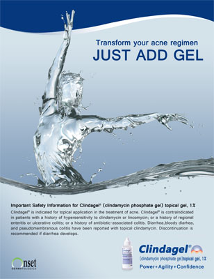 Clindagel | Illustration by LFC-RX a Bay Area Medical Production Studio